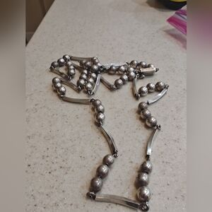 Vintage Taxco Sterling Silver 36 Inch 95 Gram Necklace / Chain Heavy Sterling